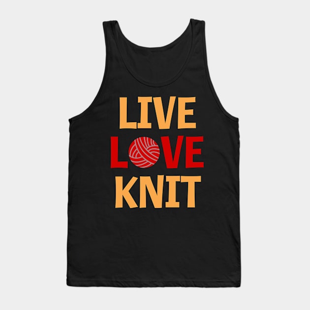 LIVE LOVE KNIT Tank Top by Lin Watchorn 